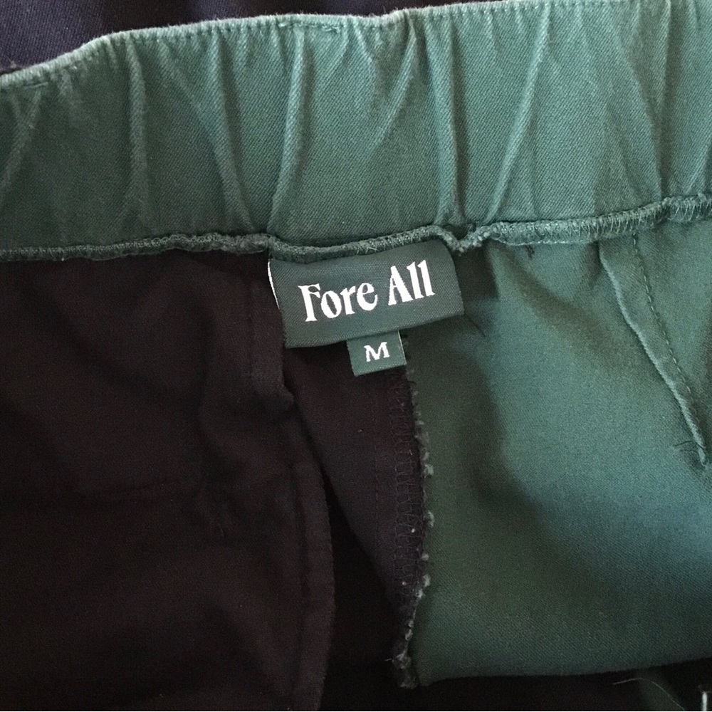 Fore All Laura High Waist Cropped Golf Trousers Green Black Color Block - Picture 11 of 13